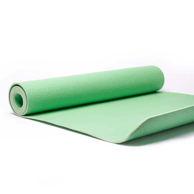 Tapis yoga caoutchouc vert menthe