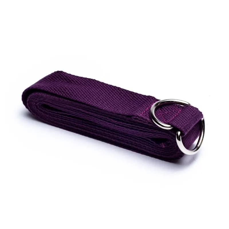 Sangle de Yoga avec anneau en D coton violet
